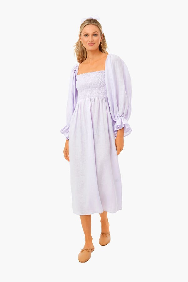 Lavender Atlanta Linen Dress | Tuckernuck (US)