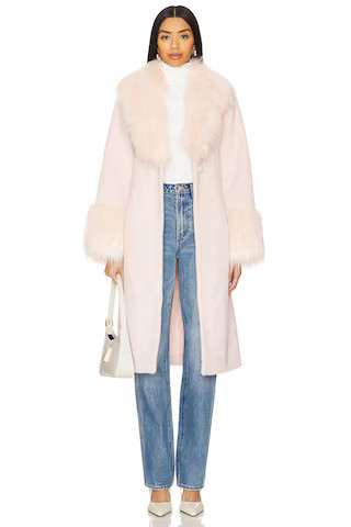 Unreal Fur Faux Fur Paris Coat in Pearl Pink from Revolve.com | Revolve Clothing (Global)