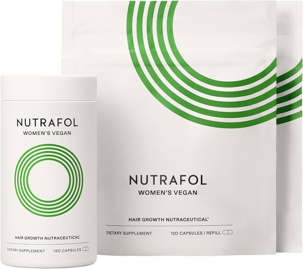 Nutrafol Women's Hair Growth Supplements, For Women 18-44 Years Old, Clinically Tested for Visibly Thicker, Stronger Hair, 100% Vegan Ingredients, Dermatologist Recommended - 3 Month Supply | Amazon (US)