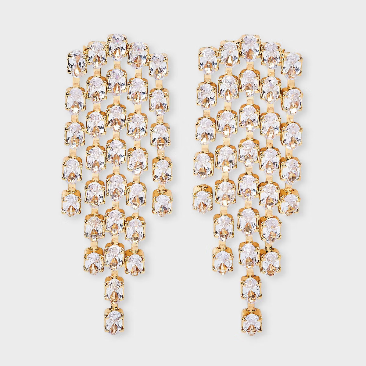 Waterfall Stone Statement Earrings - A New Day™ Gold | Target
