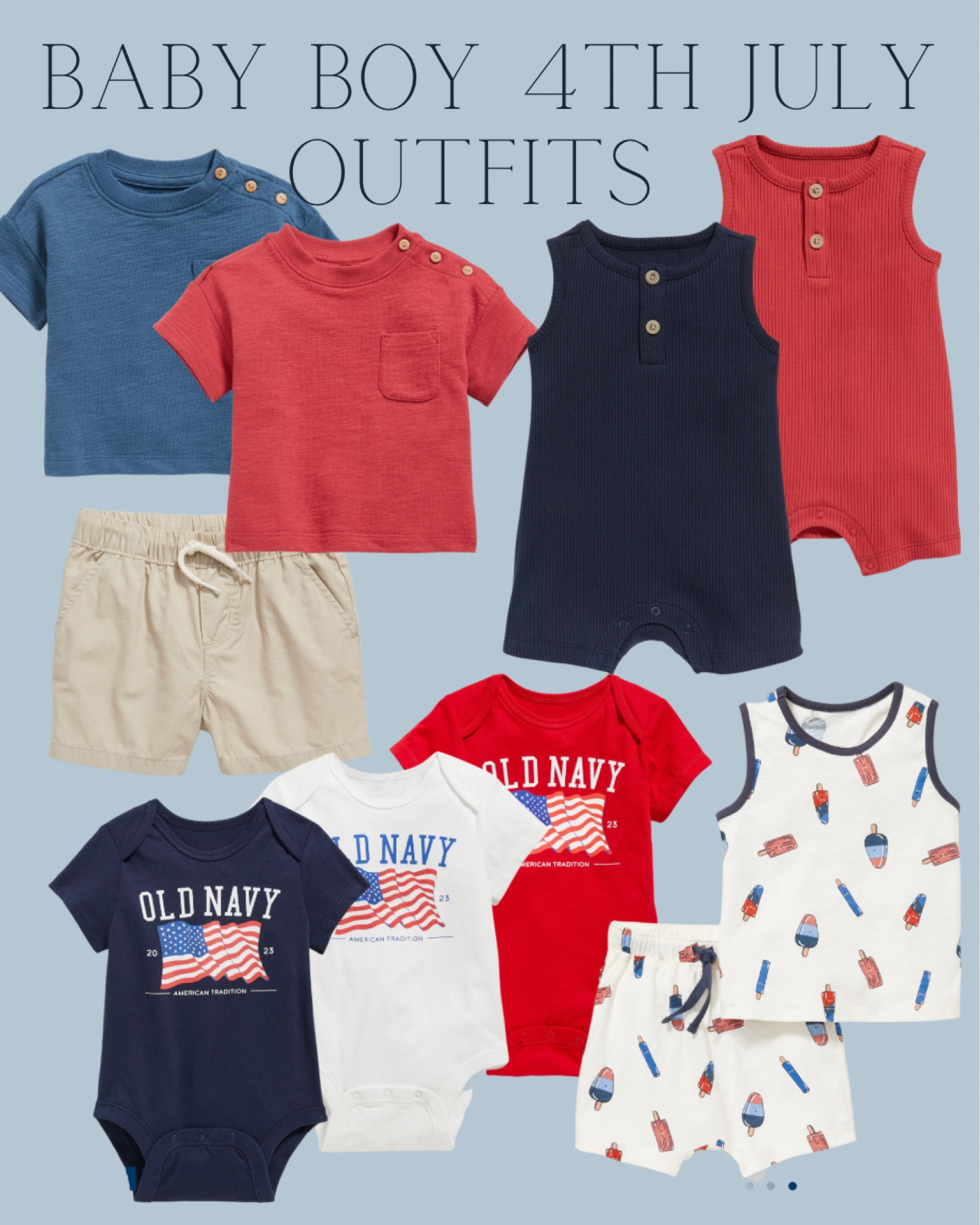 Baby boy 4th on sale of july outfit