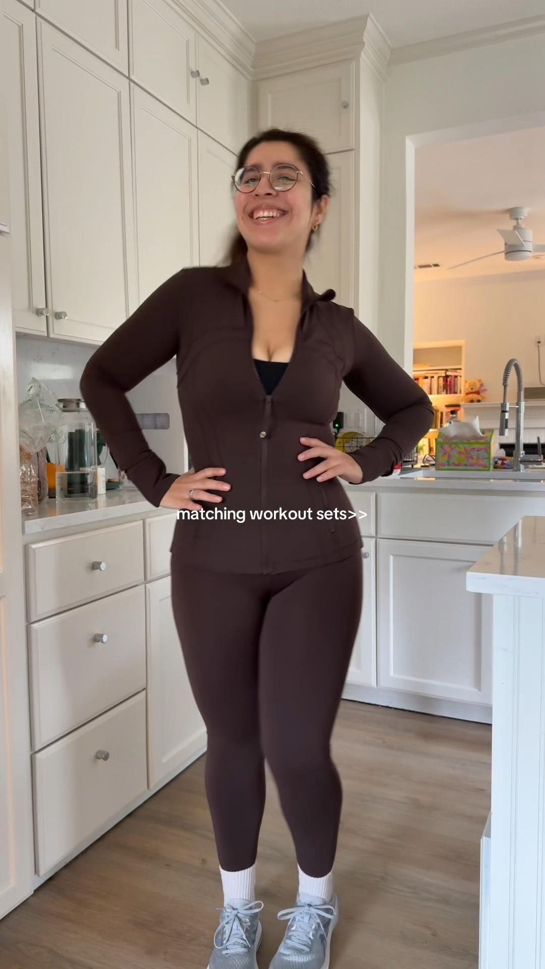 Size 6 in the jacket and the leggings!

#LTKFitness #LTKMidsize #LTKActive