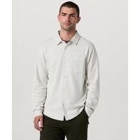 Vuori Long Sleeve Jeffreys Button Down Overshirt | Winter Grey Heather | XL | Vuori Clothing (US & Canada)
