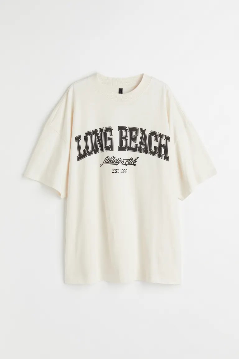 Oversized Printed T-shirt | H&M (US + CA)