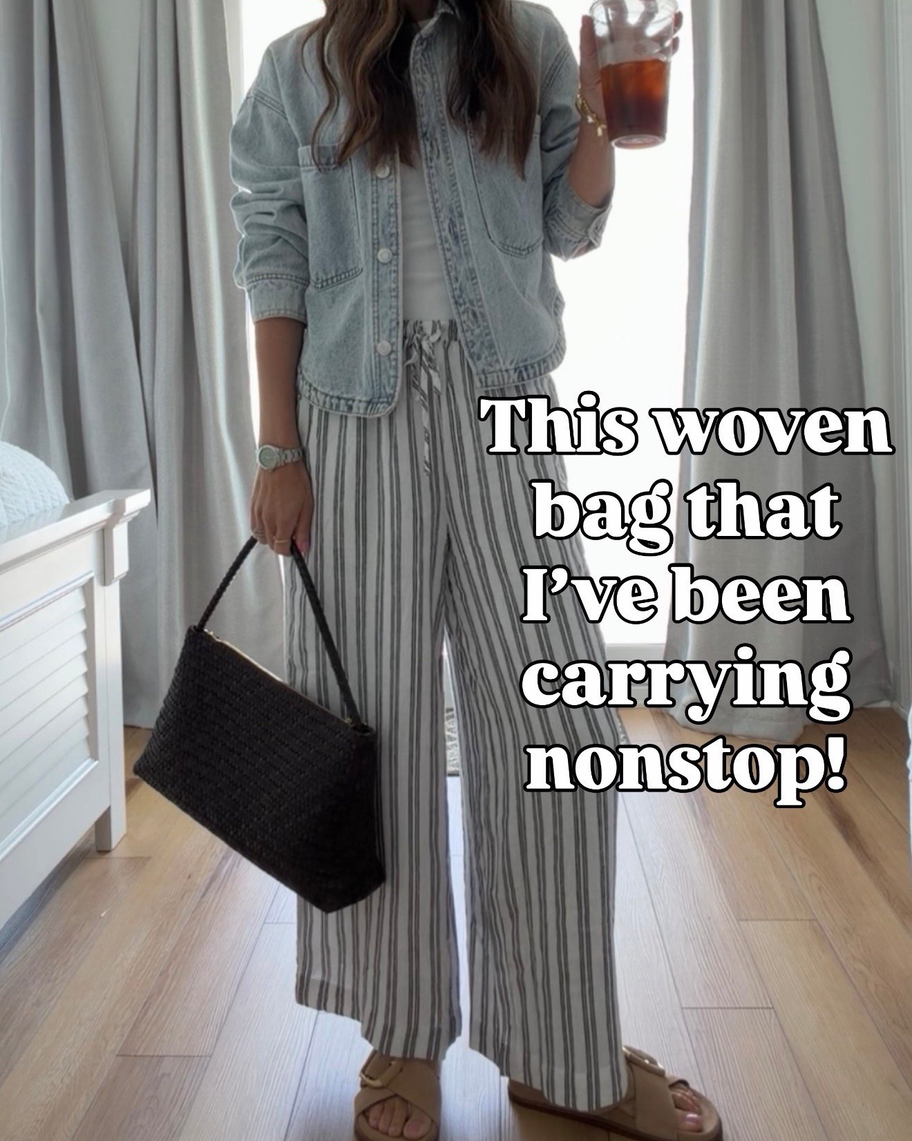 This woven bag that I’ve been carrying nonstop!! 🙌🏻

#LTKOver40 #LTKootd #LTKSeasonal