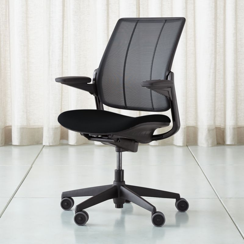 Humanscale Black Smart Ocean Task Chair + Reviews | Crate and Barrel | Crate & Barrel