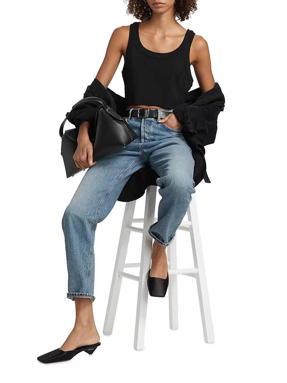 '90s High-Rise Pinch-Waist Jeans | Saks Fifth Avenue