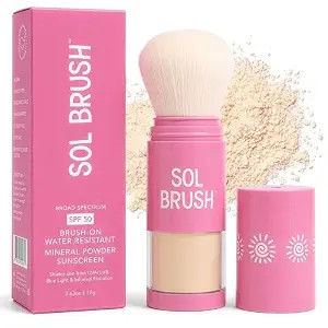 SPF 50 Mineral Sunscreen Powder, Broad Spectrum UVA/UVB Protection Sunscreen, Mess Free Brush On ... | Amazon (US)