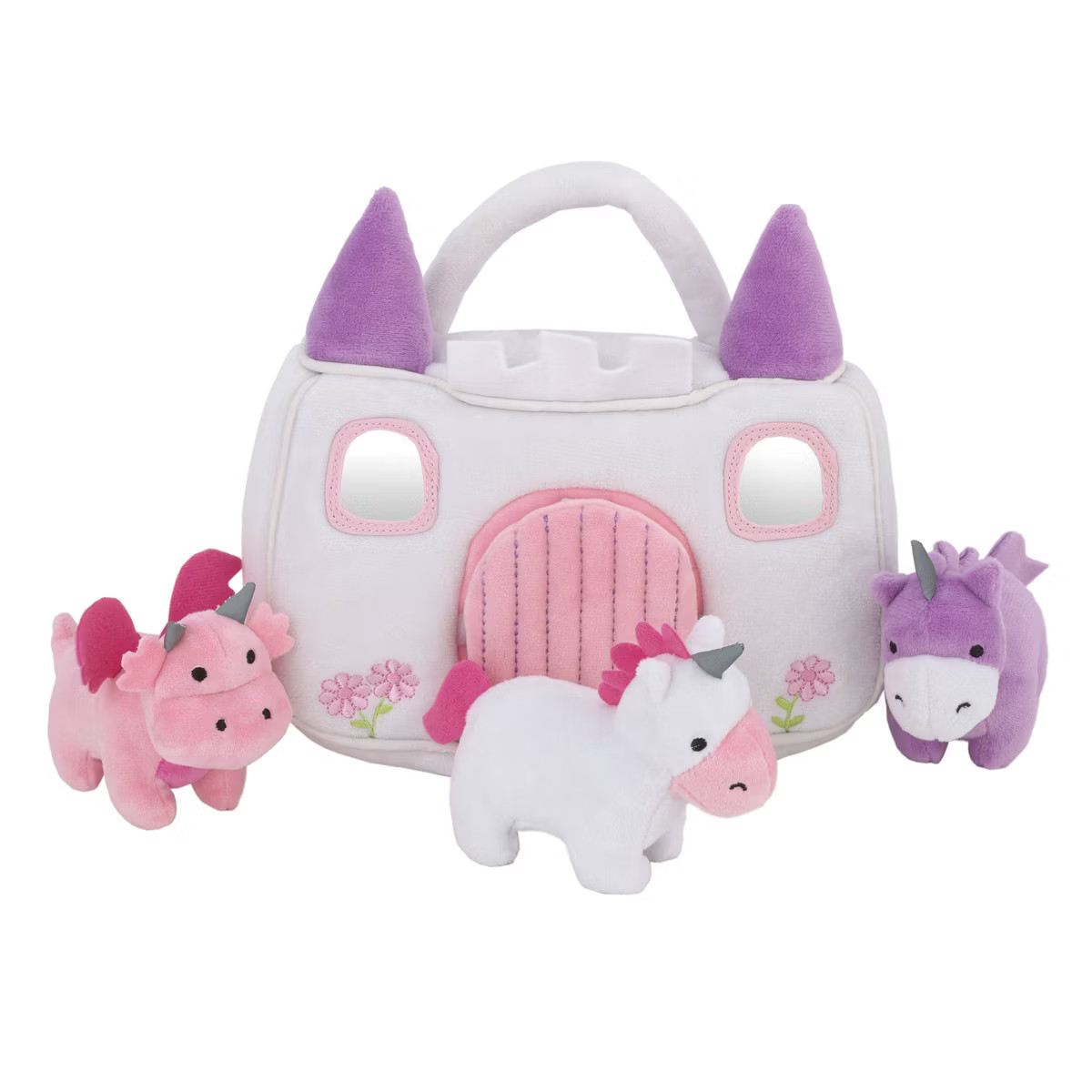 Little Love by NoJo Magical Castle Toy Set - White Plush - 4pc | Target