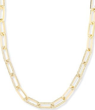 Melinda Maria Carrie Pave Chain Necklace - Gold | Dillard's