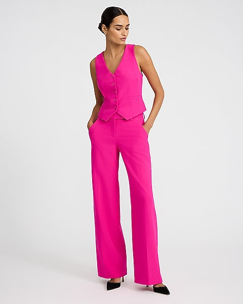 Editor Studio Stretch Twill Five Button Blazer Vest | Express