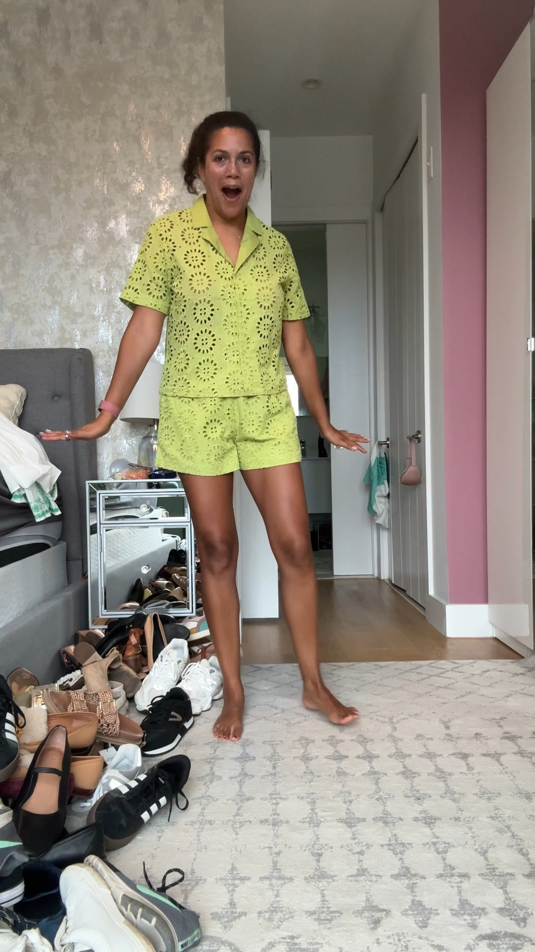 When it’s 100 degrees in NYC, it’s time for an Armoire haul made of airy fabrics that won’t even come close to my body 😅. The sequin tank was perfect for a disco-themed event (renting is great for themes!) and we’ve got some great summer options with the rest. Also, good news! The gingham skirt came back in stock in my size and I’ve ordered it…stay tuned! 

If you want to try Armoire you can go to https://armoire.style/FMH for a discount 

Look 1: Sachin & Babi sequin tank top (size L, TTS); DKNY black mini skirt (quite old, but my LTK has similar)

Look 2: Lilla P yellow maxi dress (size L, runs big); Universal Thread slide sandals (size 11, TTS); Tory Burch gold slides (size 11, TTS)

Look 3: Adrianna Papell dress, size 12 (runs a little small)

Look 4: English Factory Embroidered Cotten Camp Shirt & Embroidered Cotton Shorts (both size L - shorts run a bit small, top fits TTS)

Look 5: English Factory Embroidered Cotten Camp Shirt (size L, runs small); Madewell destructed denim shorts (size 30, TTS)

Look 6: French Connection Ruched Spaghetti Strap Crop Top (size L, TTS); Madewell destructed denim shorts (size 30, TTS)

Look 7: French Connection Ruched Spaghetti Strap Crop Top (size L, TTS); Madewell black linen shorts (size M, run big)

#outfitstryon #dateoutfit #summerfashion #armoirerentals

#LTKStyleTip #LTKSeasonal #LTKMidsize