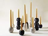 Wedding Candle Holders - Geometric Tapered Candlestick Holder in Walnut with black oxide finish | Amazon (US)