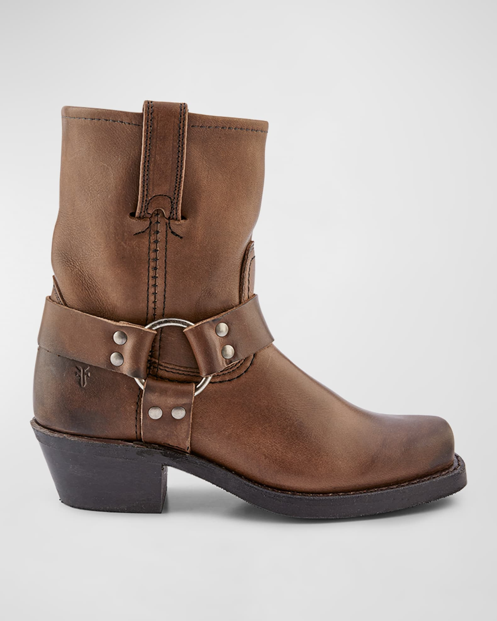 Leather Short Harness Moto Boots | Neiman Marcus