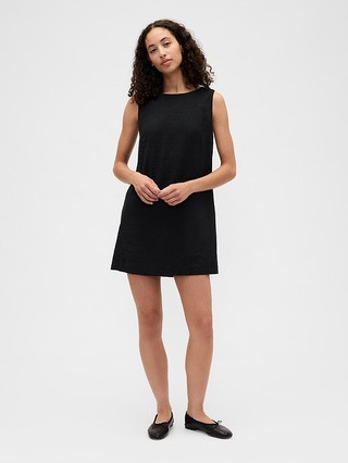 Linen-Blend Apron Mini Dress | Gap Factory