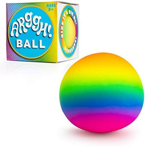 Power Your Fun Arggh Rainbow Giant Stress Ball for Adults and Kids, 5-Inch Jumbo Squishy Stress R... | Amazon (US)