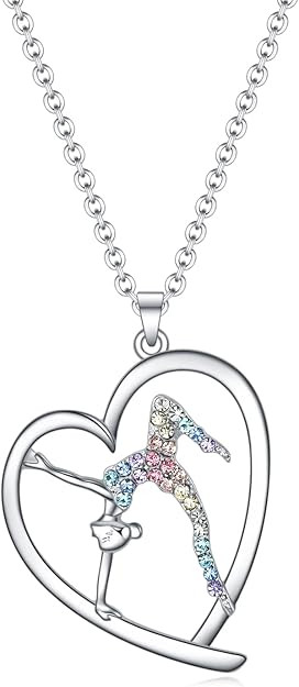 SUMFAN Ballerina Ballet Necklace Gifts for Women Girls,Dance Recital Gifts Ballet Necklace Jewelr... | Amazon (US)