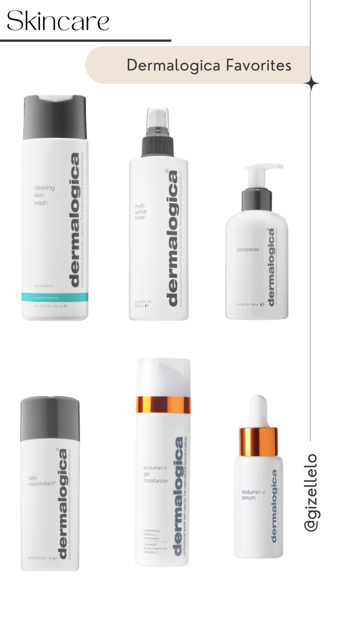 All the  Dermalogica products I use for my acne prone combination skin. 

#LTKFind #LTKGiftGuide #LTKbeauty