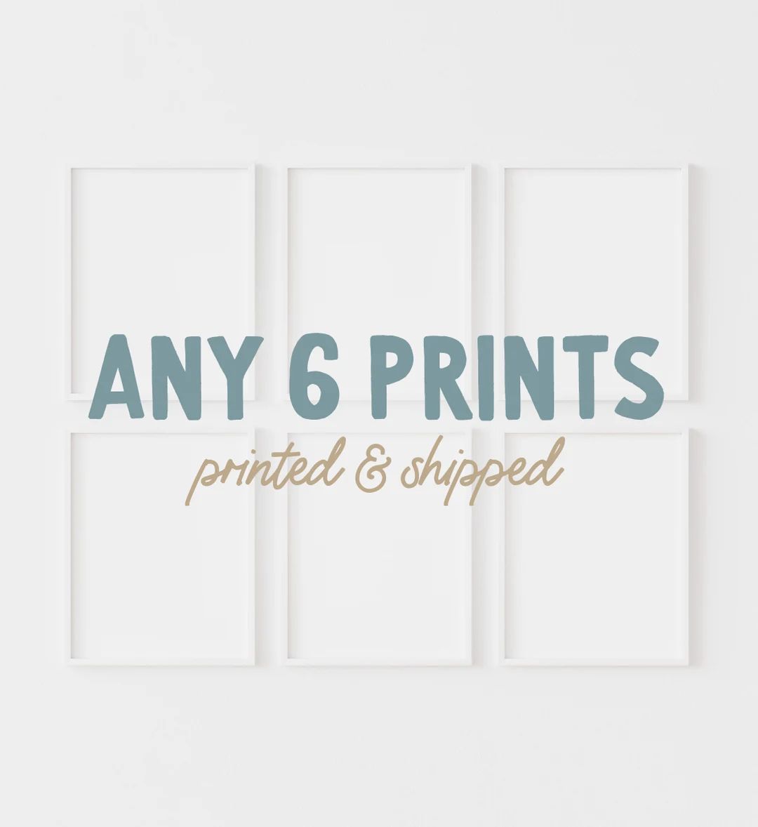 Any 6 Prints From My Shop, Set of 6, Shipped prints from Little Folk Printables, High-Quality Pri... | Etsy (US)