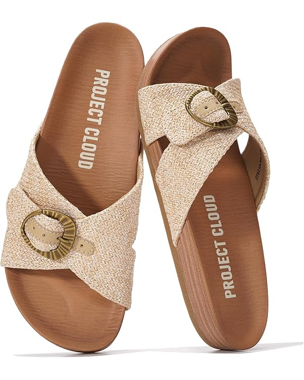 Project Cloud Womens Sandals - Adjustable Buckle Sandals for Women 2026 with Plush Insole - Light... | Amazon (US)