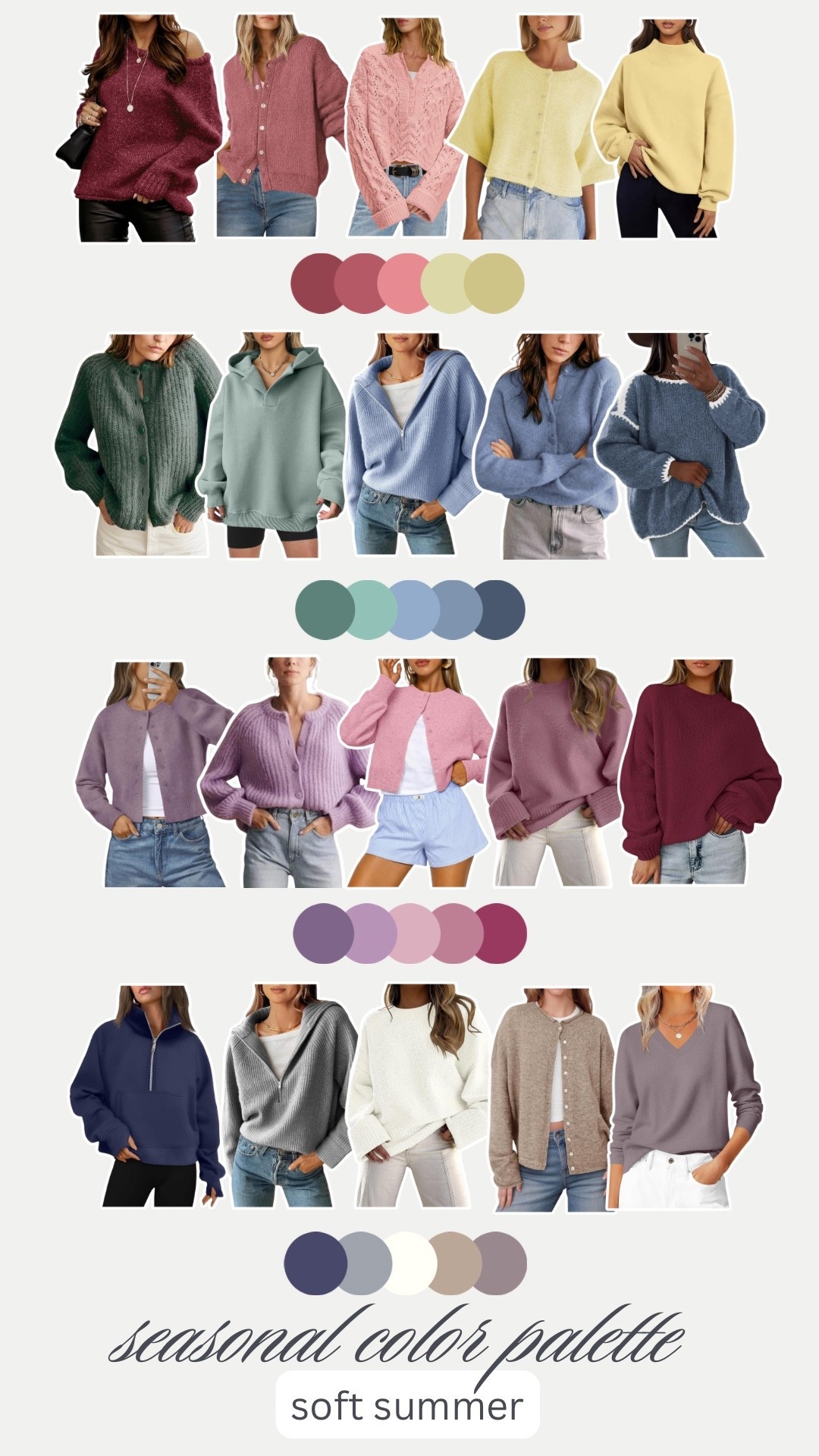soft summer seasonal color palette. soft summer outfits. amazon fashion. 

#LTKootd #LTKSaleAlert #LTKSeasonal
