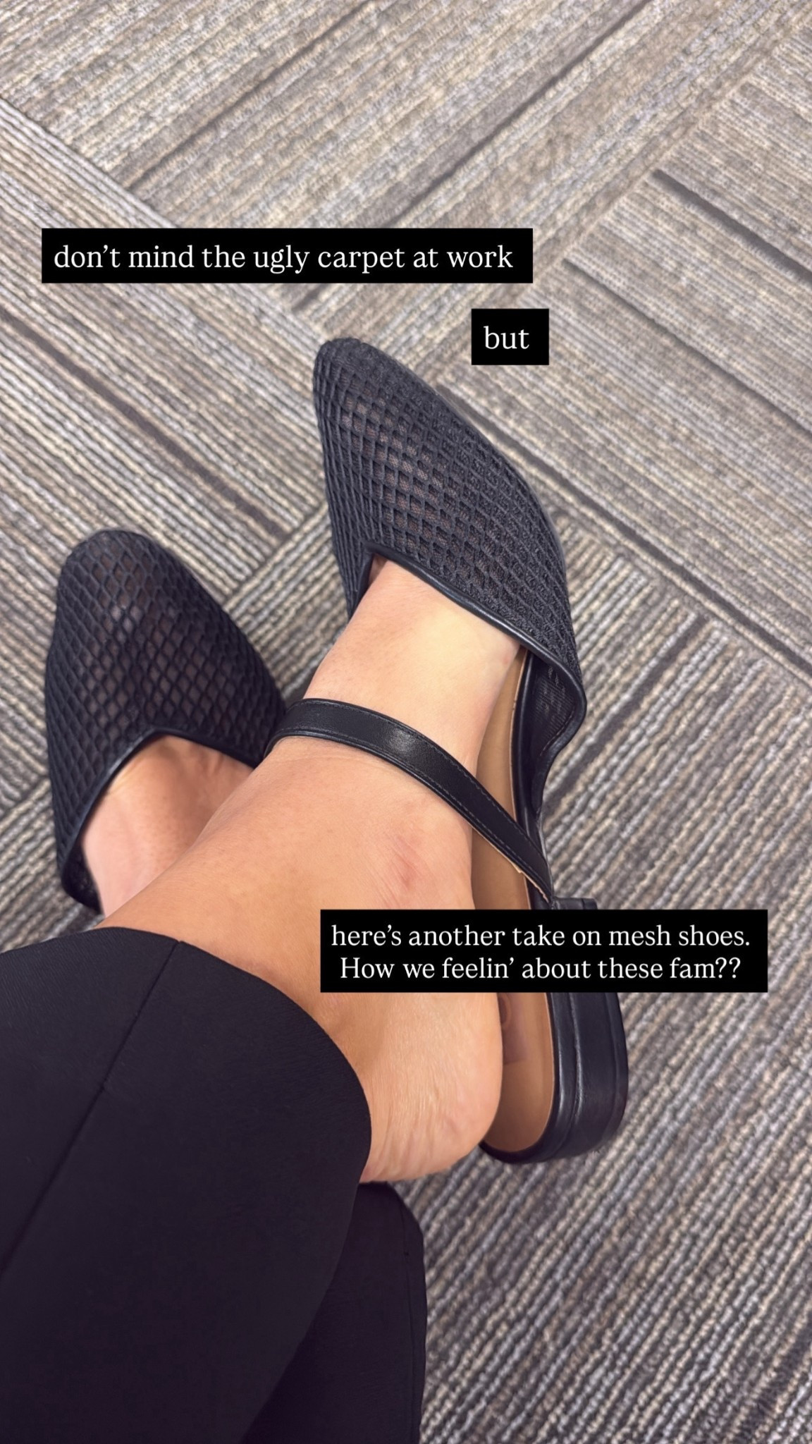Fish net flats 
Sandals 
Trendy 
Fall shoes 

#LTKShoeCrush #LTKSaleAlert #LTKFindsUnder50