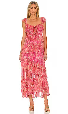 Tularosa Corinne Maxi Dress in Mara Batik Floral from Revolve.com | Revolve Clothing (Global)