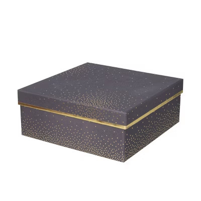 Square Foil Dotted Box Black - Spritz™ | Target