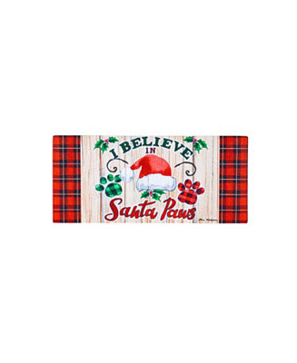 Evergreen Santa Paws Sassafras Indoor Outdoor Switch Doormat 1'10 | Macy's