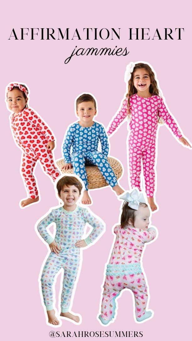 Affirmation Heart Pajamas 
Jammies for Toddlers
Valentine’s Day Pajamas

#LTKBaby #LTKKids