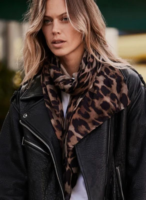 Leopard Print Scarf | Mint Velvet - US