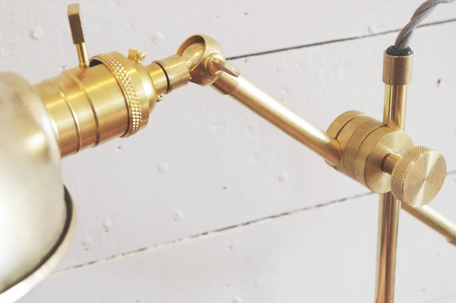 Brass Table Lamp - Scissor Industrial Pharmacy Articulating  - Vintage Brass Lamp Style - Parabol... | Etsy (US)