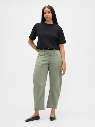 High Rise Barrel Khakis | Gap Factory