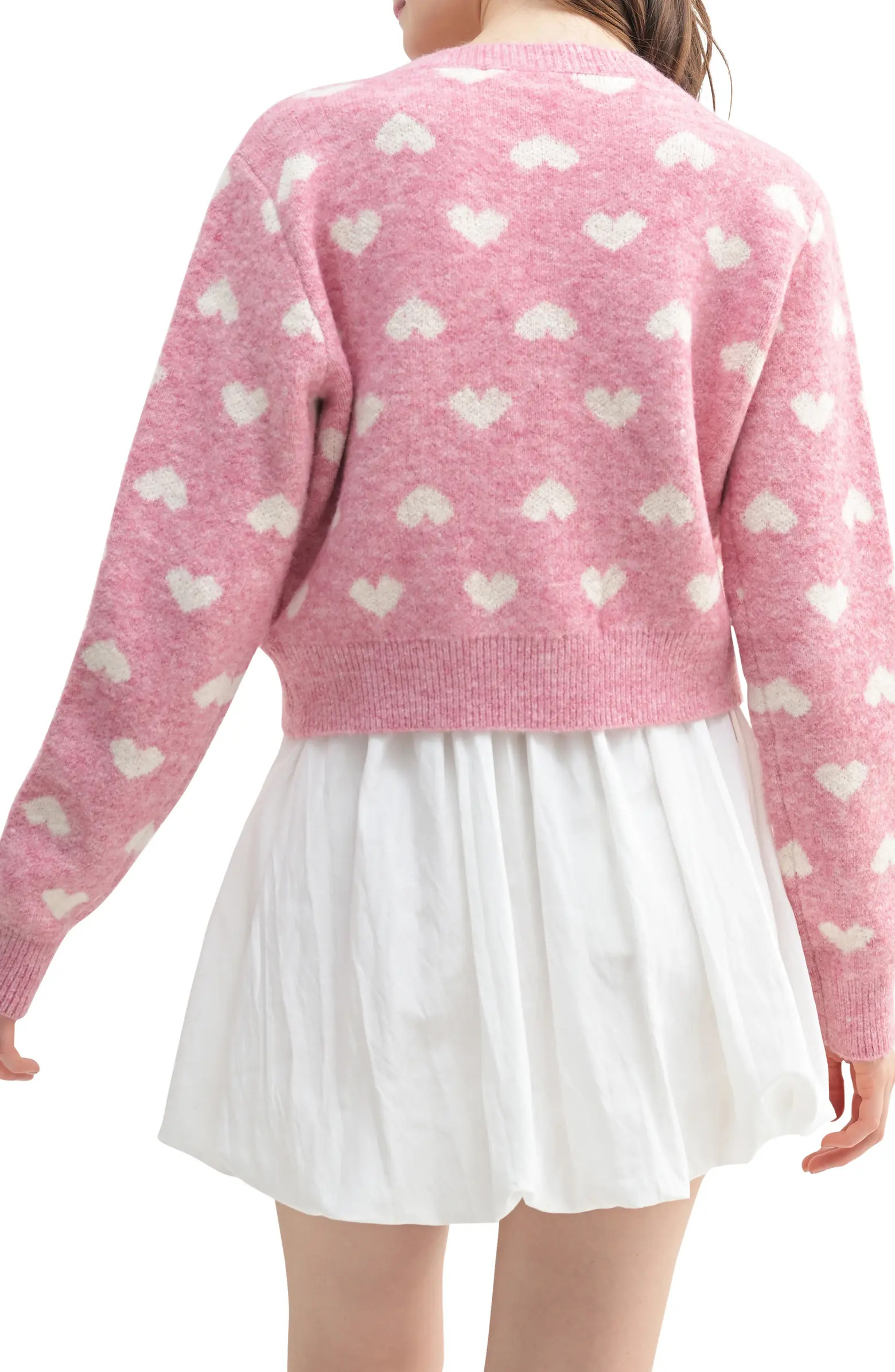 Heart Jacquard Cardigan | Nordstrom