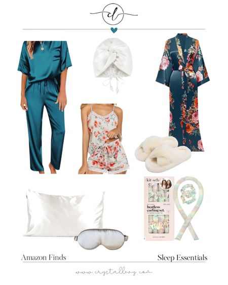Sleep essentials 
Amazon for sleep
Silk satin pajamas

#LTKstyletip #LTKover40