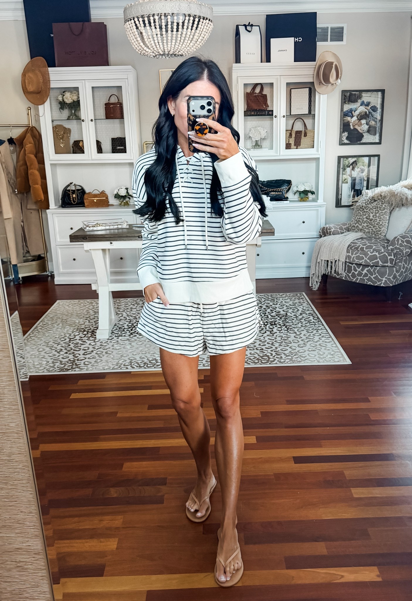 This striped matching set is giving all the nautical vibes
Wearing a small in both 

#LTKootd #LTKActive #LTKSeasonal