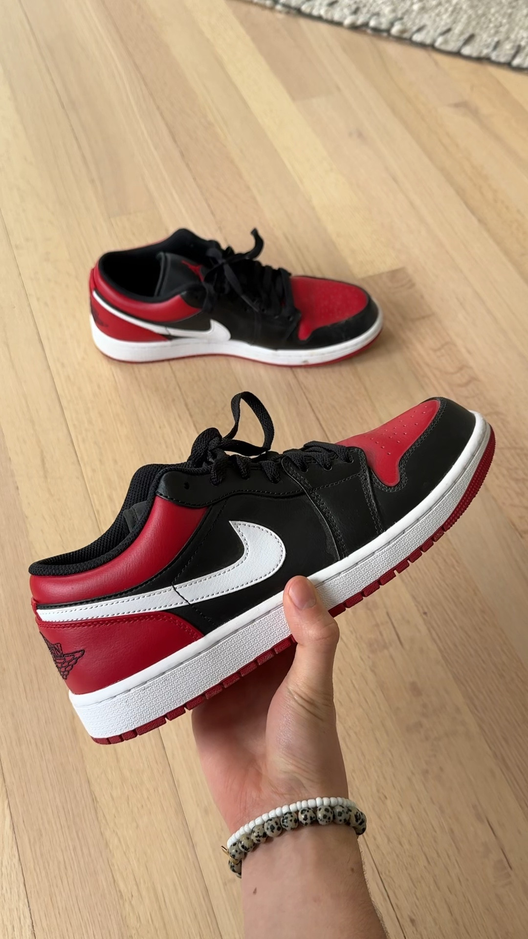 I got these right before Brock left on his mission! The red is so sick! 

(Shoe Description)
Classic meets fresh. The Air Jordan 1 Low in Black/Gym Red/White brings that timeless ‘85 heritage with a clean, versatile look that never misses. The perfect finishing touch to any fit. 🔥

#LTKWatchNow #LTKMens #LTKShoeCrush
