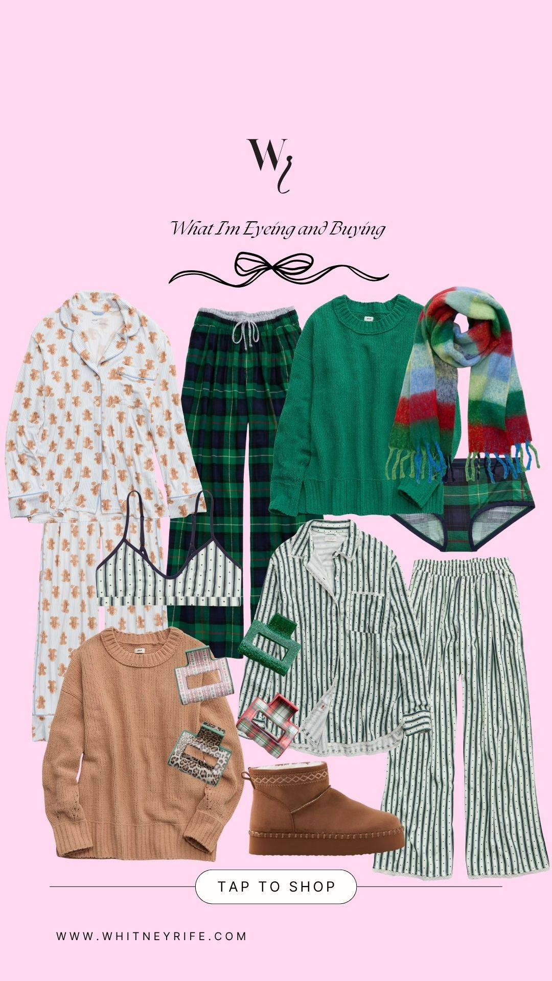 Holiday pajamas from aerie 

#LTKCyberWeek #LTKGiftGuide #LTKHoliday