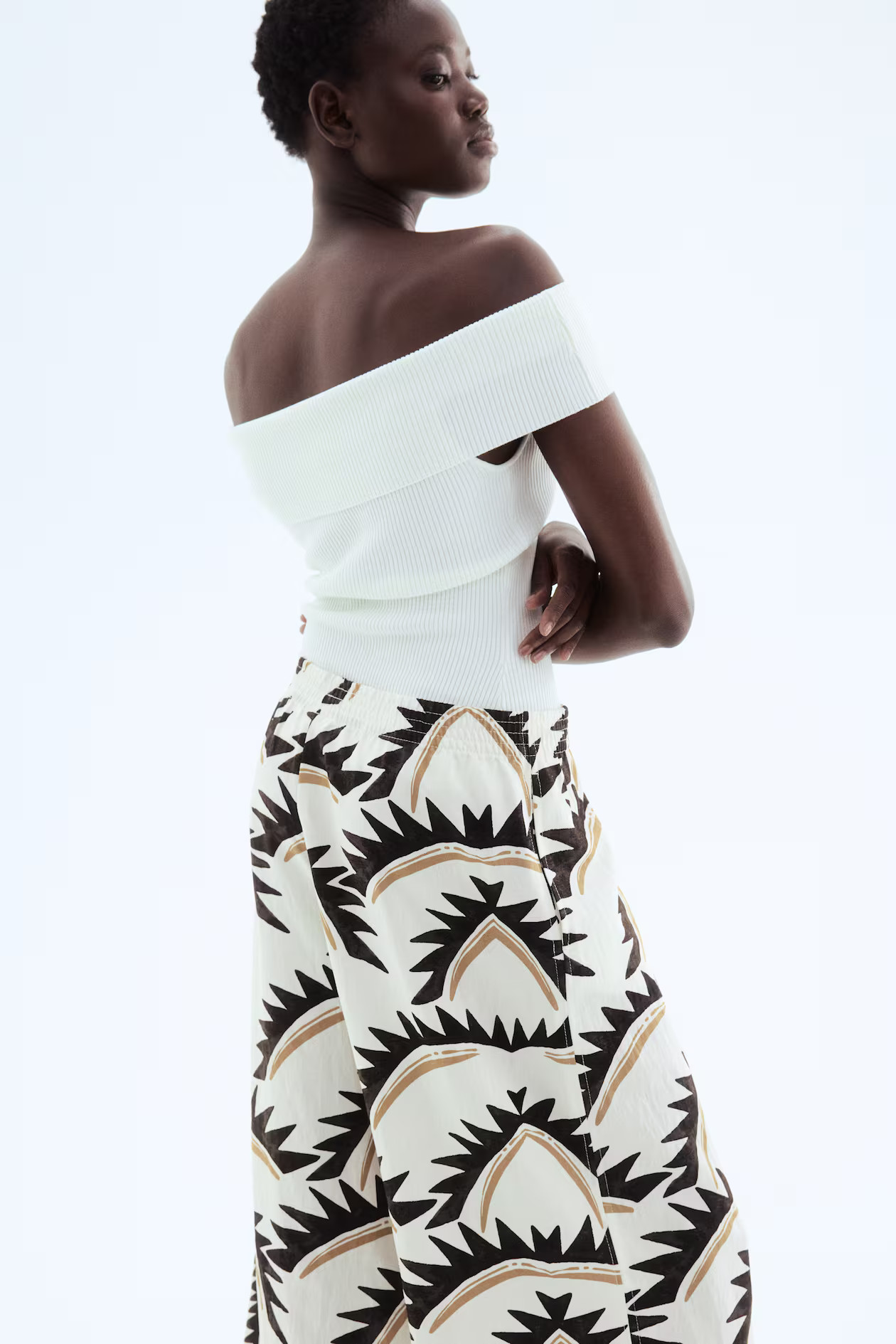 Wide-Leg Pull-On Pants | H&M (US + CA)