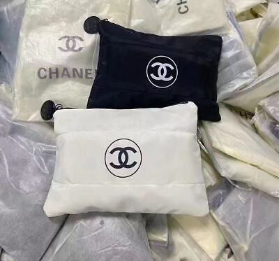 Chanel Beauty Gift White Puffy Makeup Bag Pouch Clutch Cosmetic Case NEW Vip  | eBay | eBay US