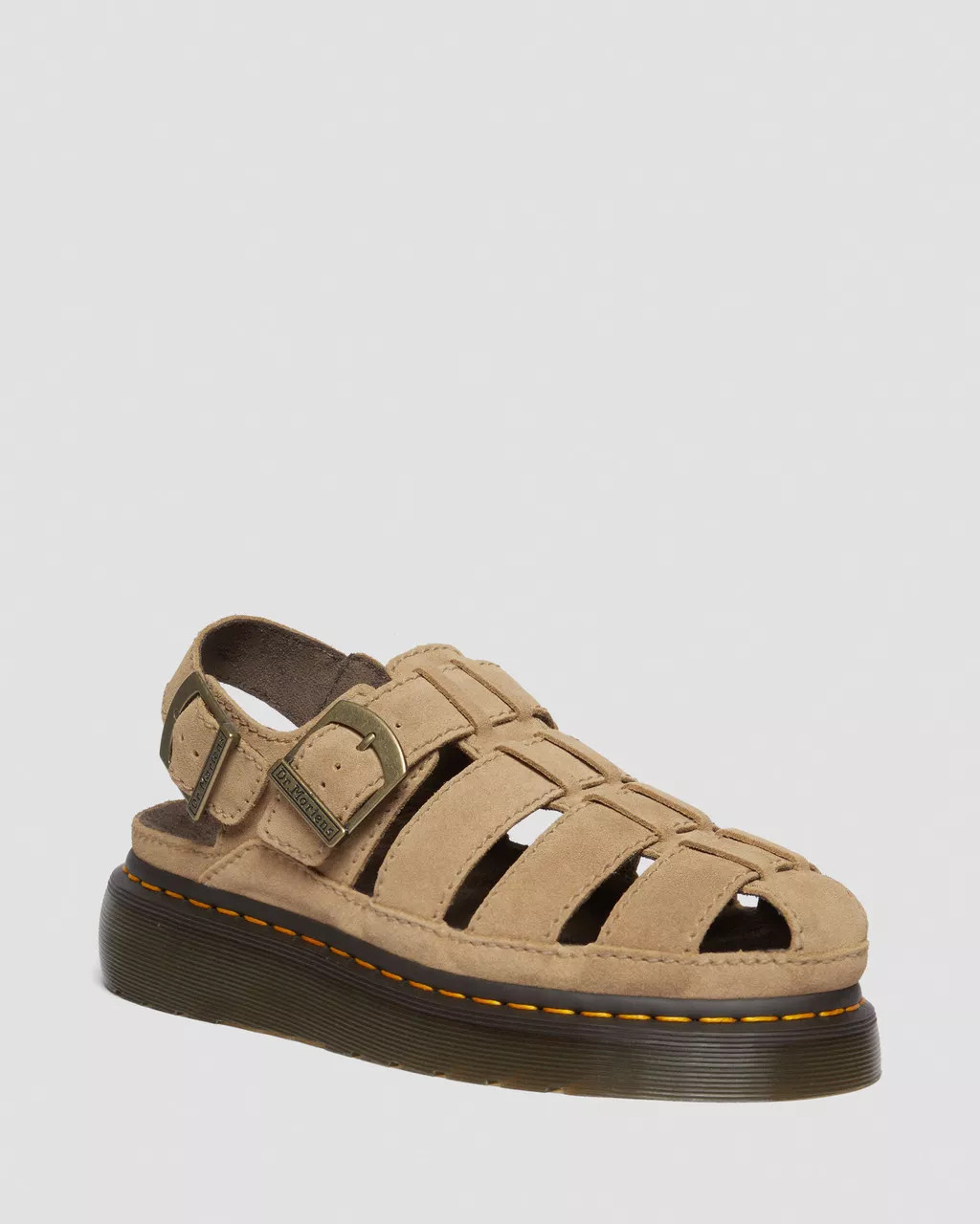 Wrenlie Bronx Suede Fisherman Sandals | Dr. Martens
