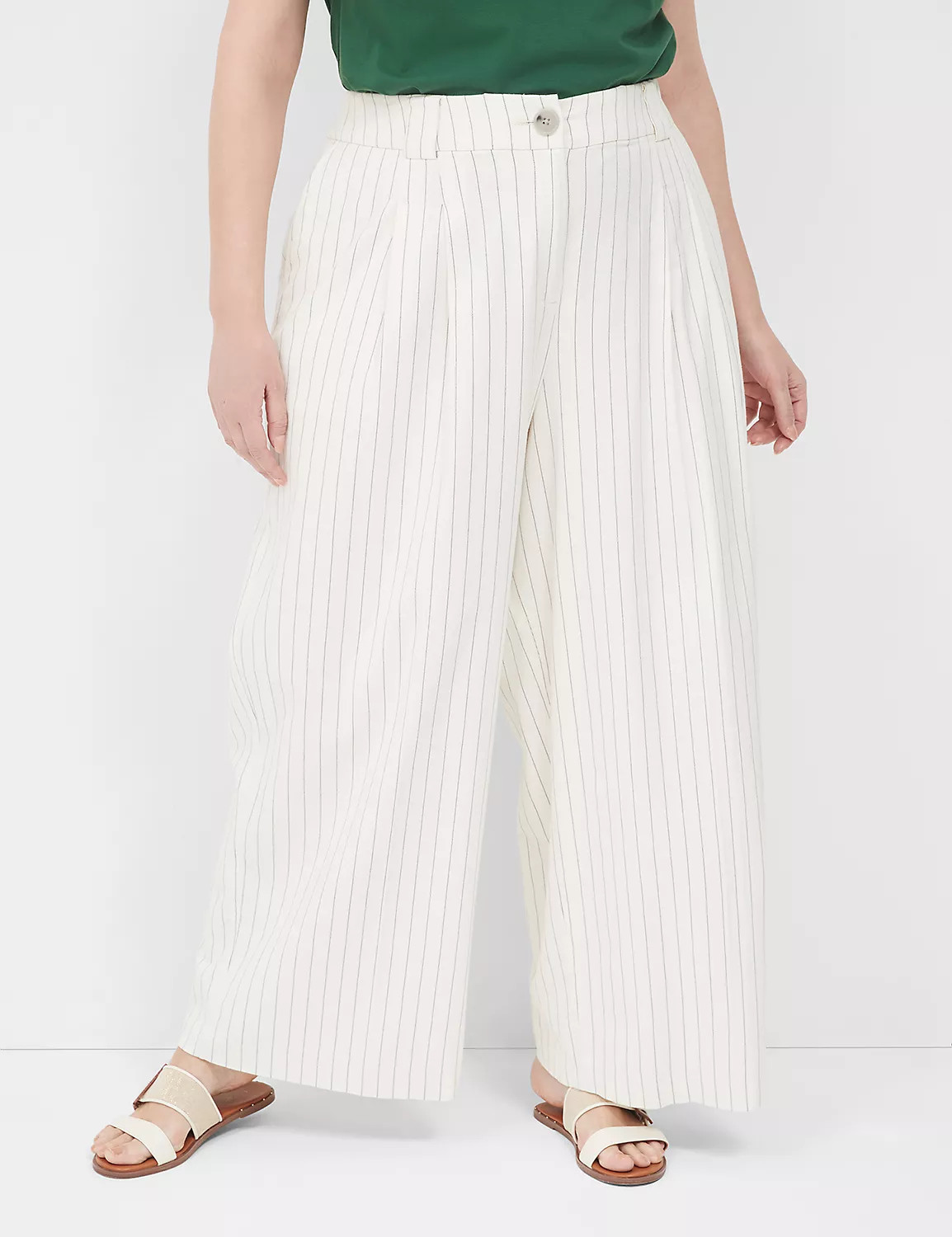 Pleated Wide Leg Pant | Lane Bryant (US)
