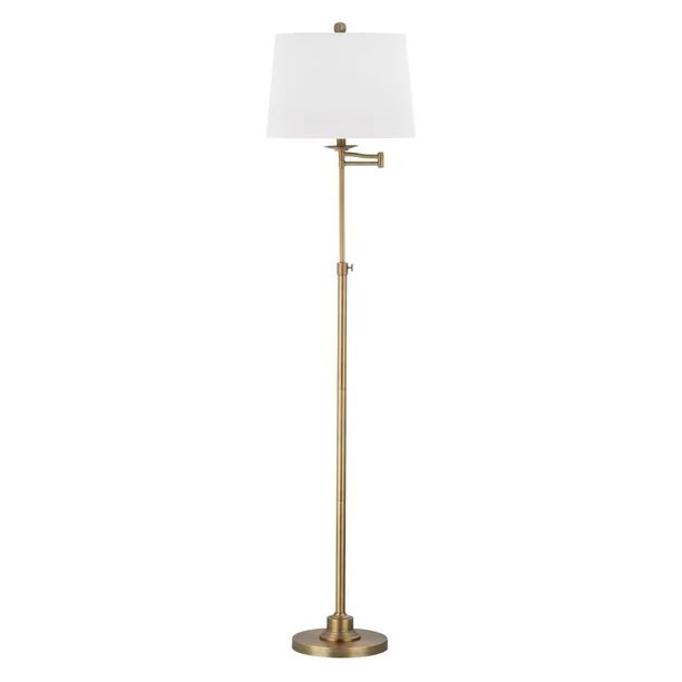 Safavieh Brand Nadia 64.25 in Solid Glam Floor Lamp in Gold, off-White Color - Walmart.com | Walmart (US)