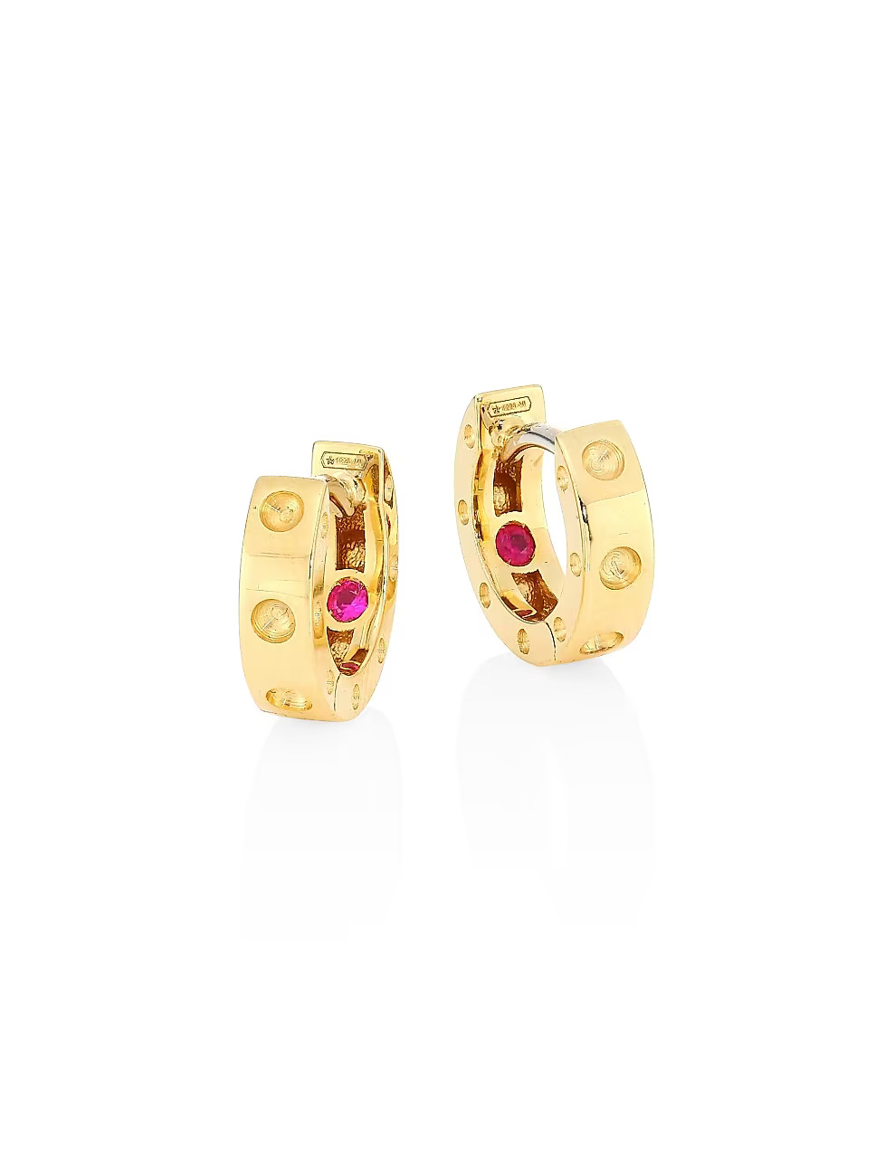 Roberto Coin Pois Moi 18K Yellow Gold Huggie Hoop Earrings/0.28" | Saks Fifth Avenue