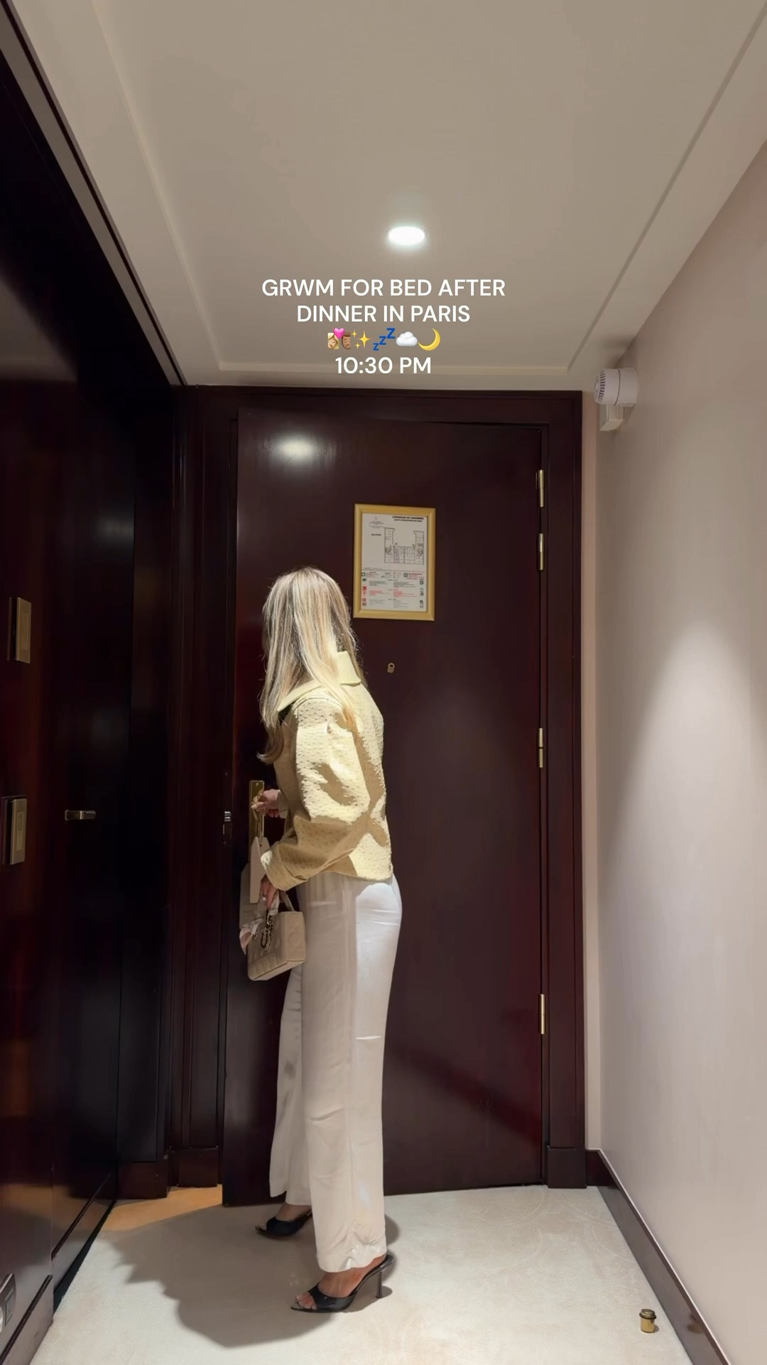 GRWM for bed after dinner in Paris 💤