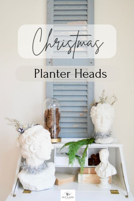 On the blog I shared ideas for decorating your planter heads for Christmas. Here are links to some planter heads .

#LTKSeasonal #LTKHoliday