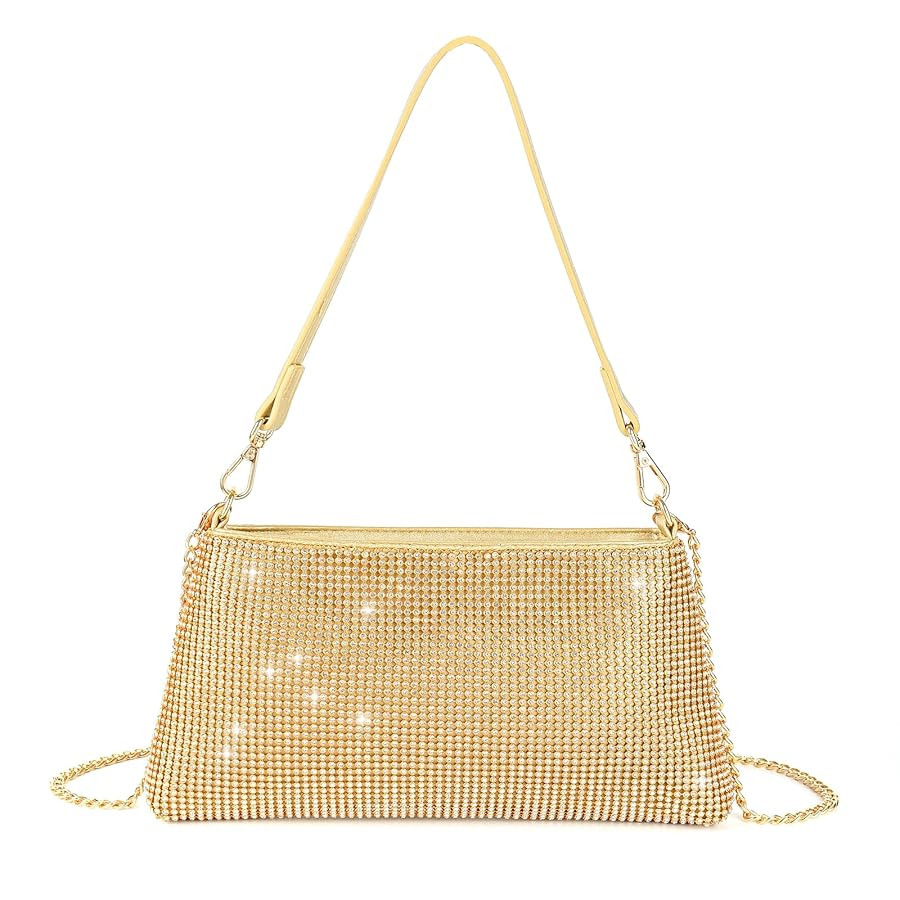 Valleycomfy Bling Evening Clutch Bag for Women Lady Girl Bride Rhinestone Purse For Prom Cocktail... | Amazon (US)