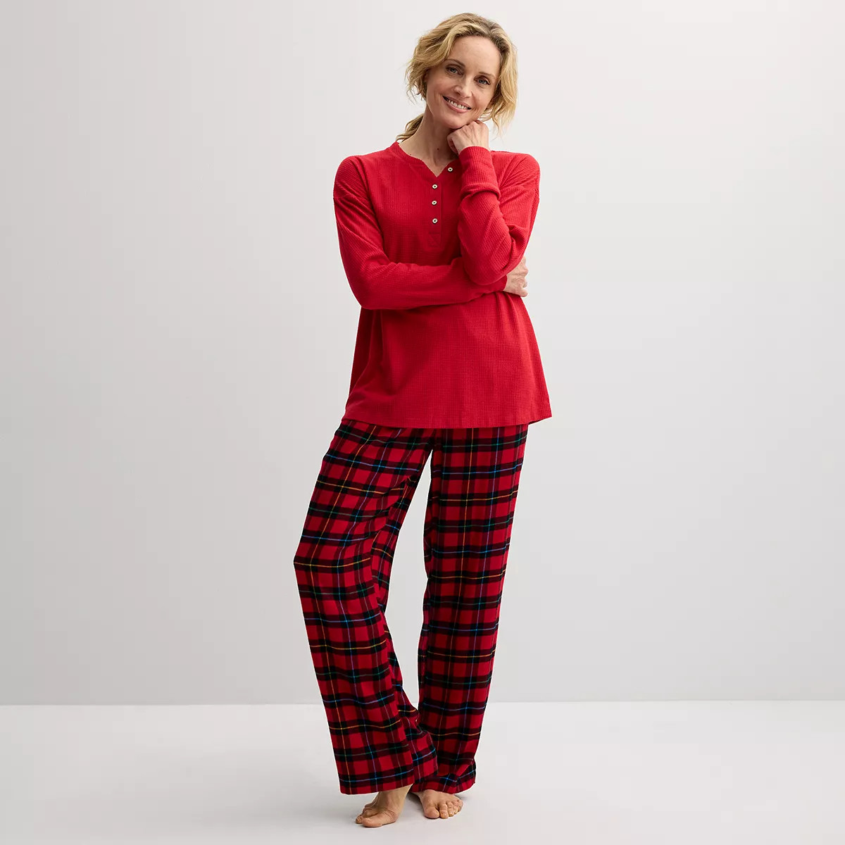 Women's Croft & Barrow® 2-pc. Pajama Top & Pajama Bottom Sleep Set | Kohl's