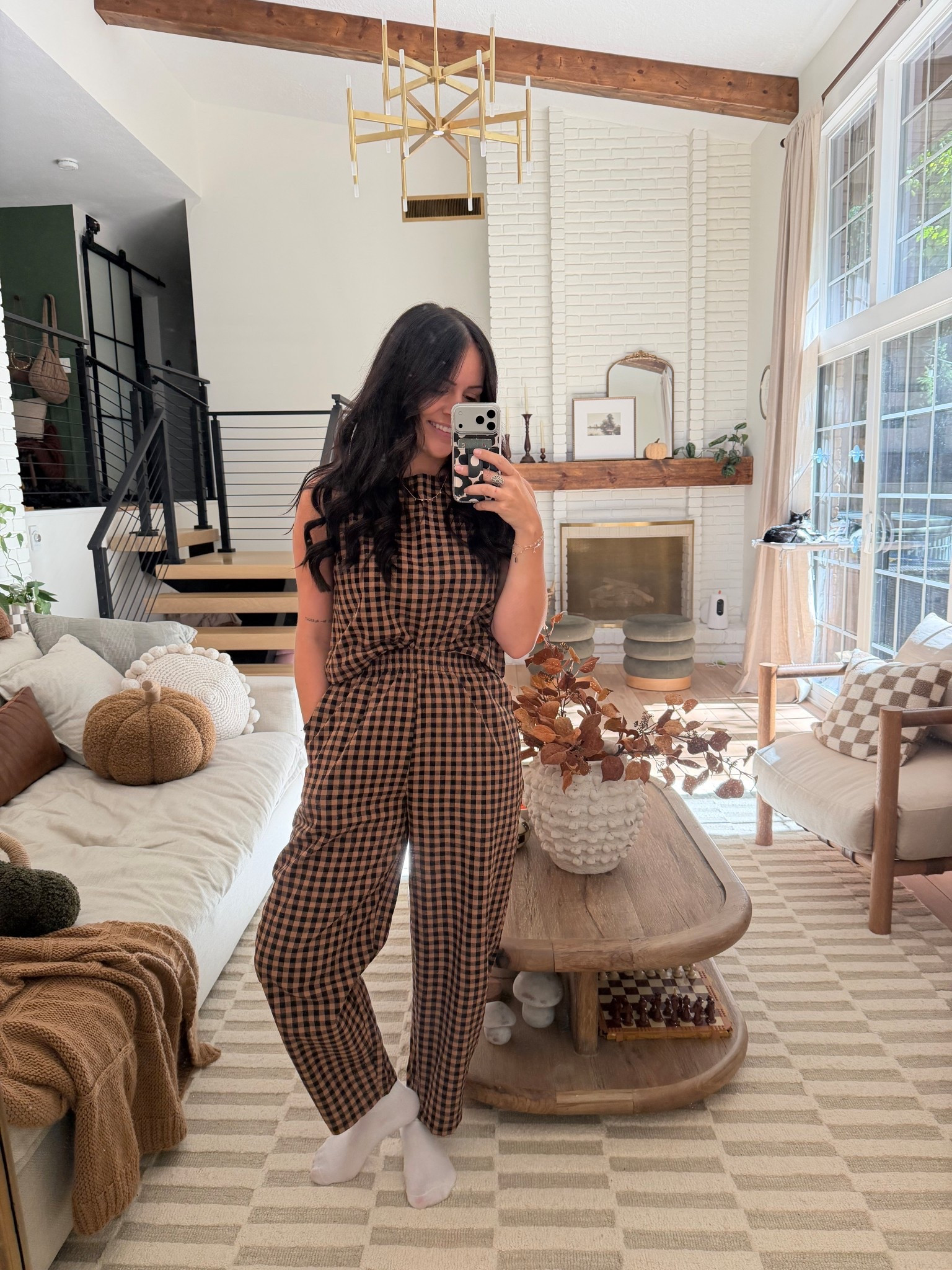 The comfiest fall two piece set. Wearing a small 

#LTKHalloween #LTKSeasonal #LTKFindsUnder50