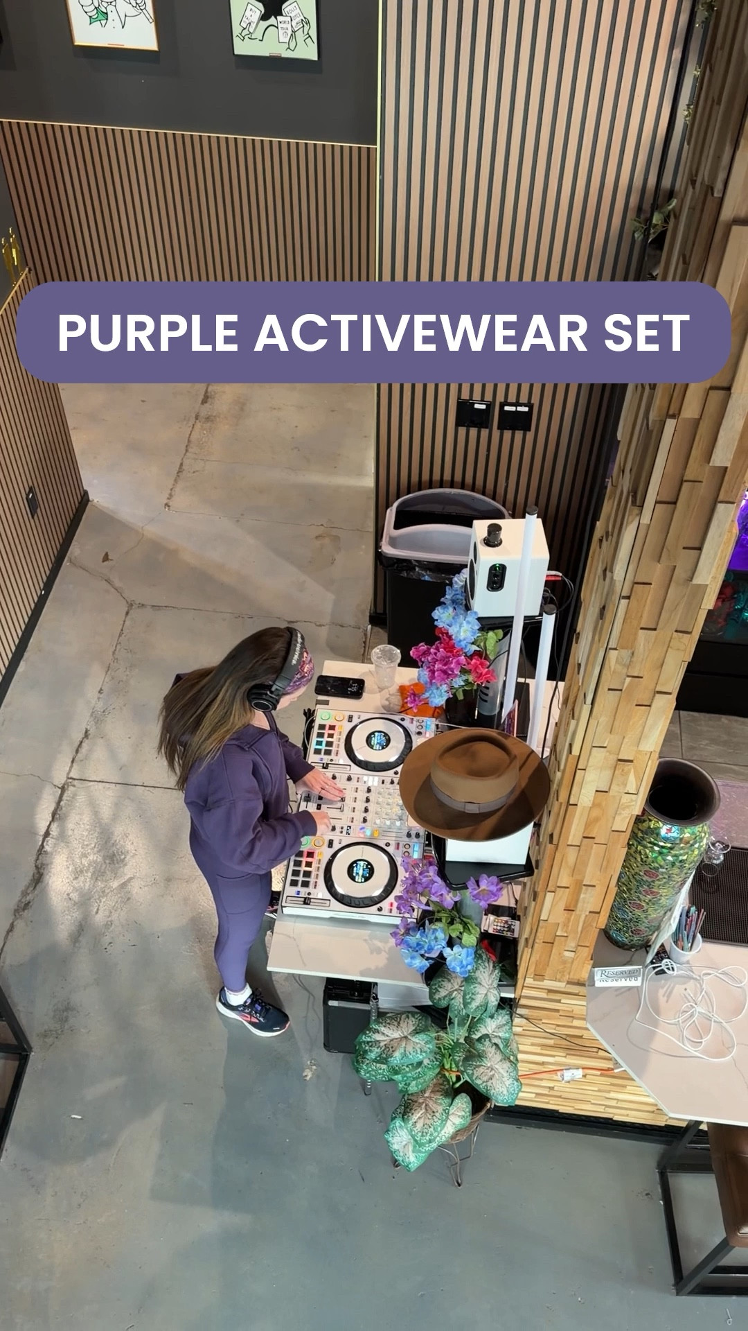 Purple activewear set that I wear as a autumn color palette !! 

Cute casual DJ outfit and accessories.

Color analysis purple for fall or autumn. Can also be a workout outfit 

#LTKActive